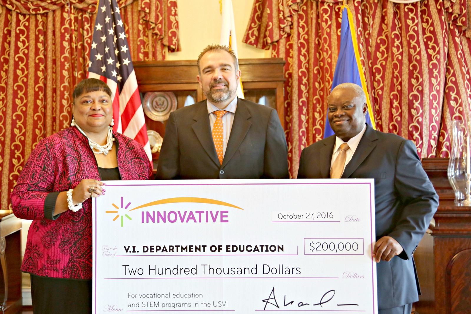 Department Of Education Receives $200,000 Donation From Innovative