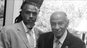 L-R ACRRA President Shelley Moorhead, Congressman John Conyers sponsor of the House's Reparations bill H.R. 40 - May 2014, Capitol Building Washington, D.C.