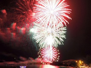 Fireworks at the Annual Christmas Boat Parade. Photo credit: Christmas Boat Parade Facebook