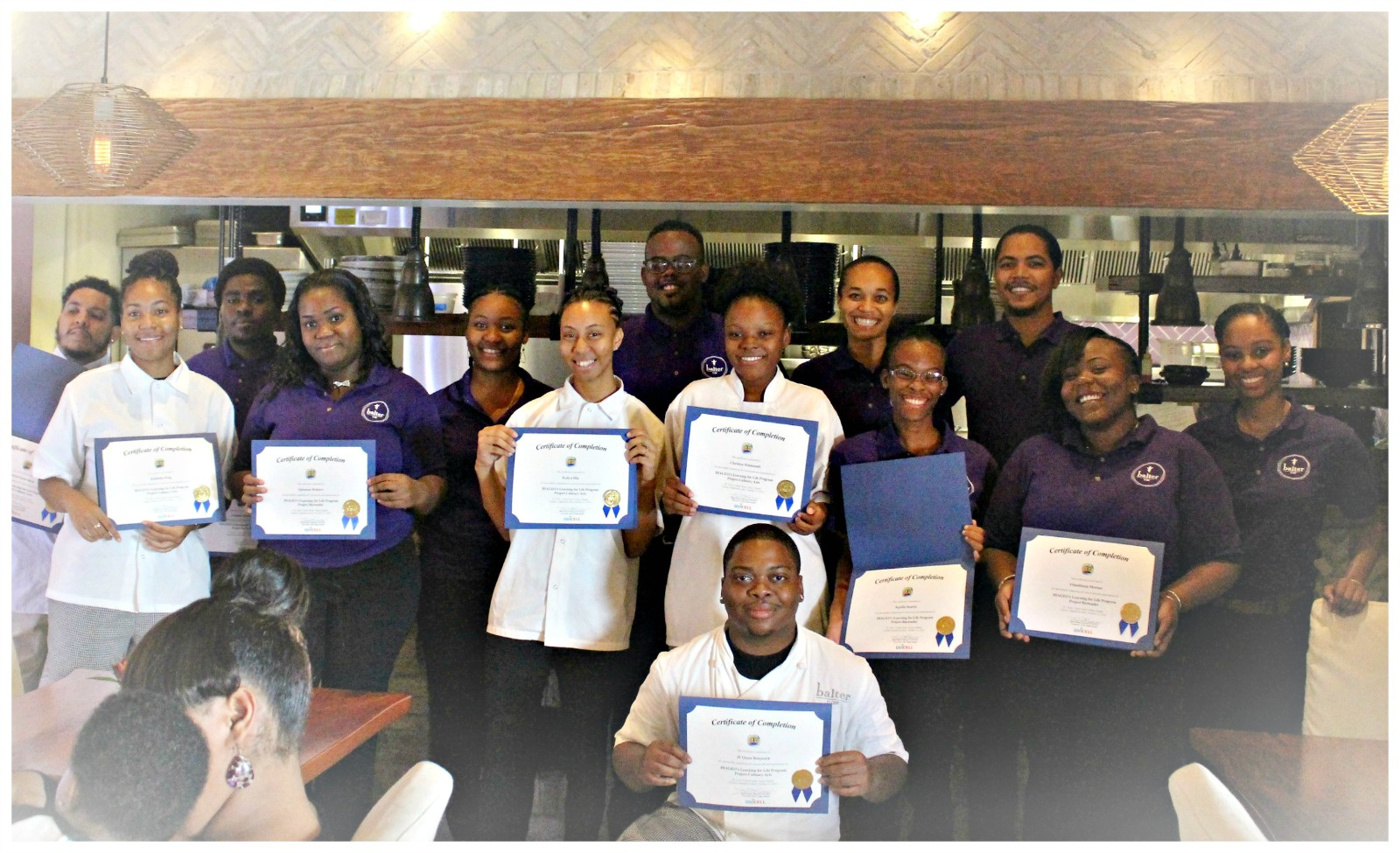 Fourteen Graduate From UVI Cell/Diageo Hospitality Program