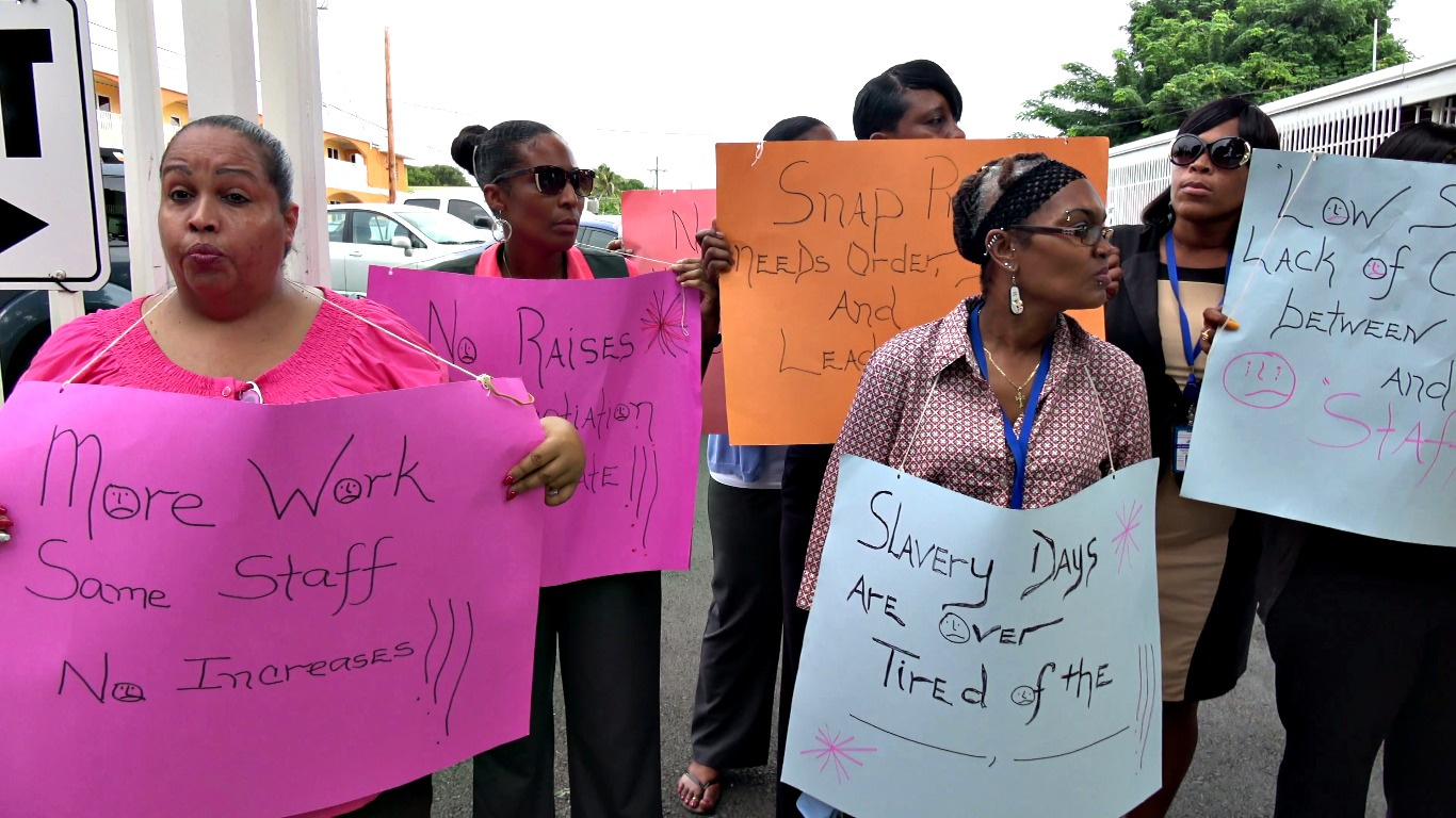D.H.S. Division Of Family Assistance Employees Call For Pay Raise, Better Working Conditions