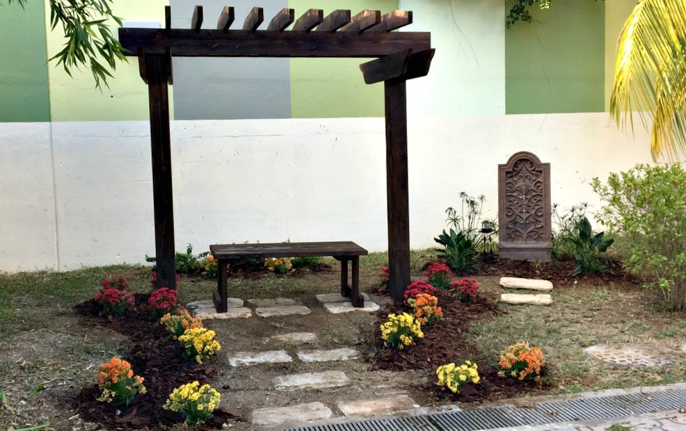 Project Promise And Community Volunteers Install Memorial Garden At Juan Luis Hospital