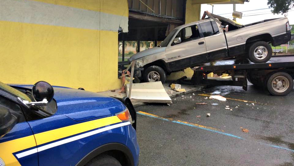 Woman Loses Control Of Truck, Drives Straight Into Carlos Furniture