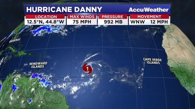 Danny Strengthens; Hurricane Hunters to Investigate Weather System on Friday
