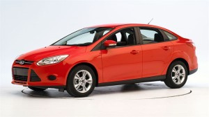 Example of a red, 2013 Ford Focus. This is not the actual stolen vehicle