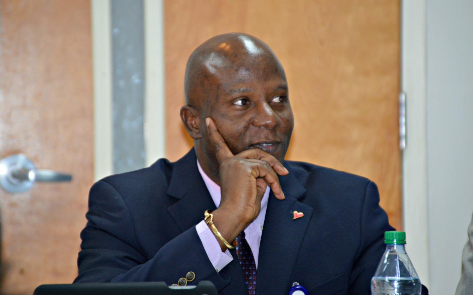Dr. Kendall Griffith during a J.F.L. board meeting in October, 2015. Image Credit: VIC.