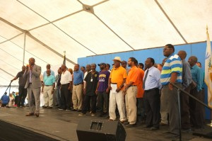 Teachers on stage at Man Up Conference 2015