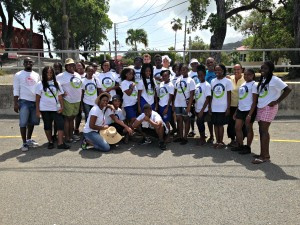 Entrepreneur Business Institute Students at Saturday's car wash.