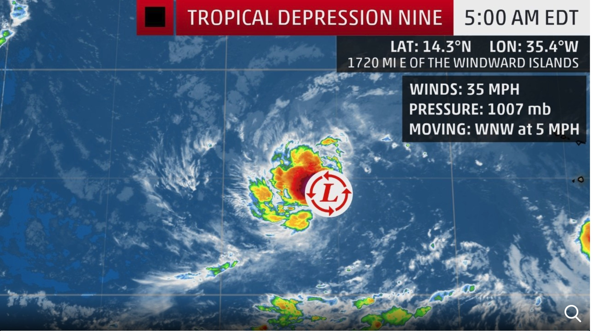 Storm Headed Towards Leeward Islands Expected To Be Hurricane By Early Next Week; Tropical Storm Helene Tracks West
