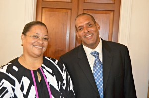 Vivian Ebbesen-Fludd and husband.