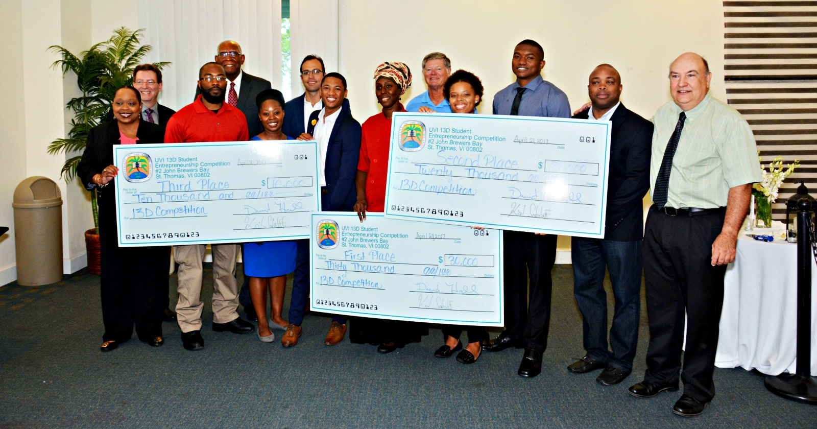 UVI Student Entrepreneurs Awarded $60,000 In 5th Annual 13D Competition