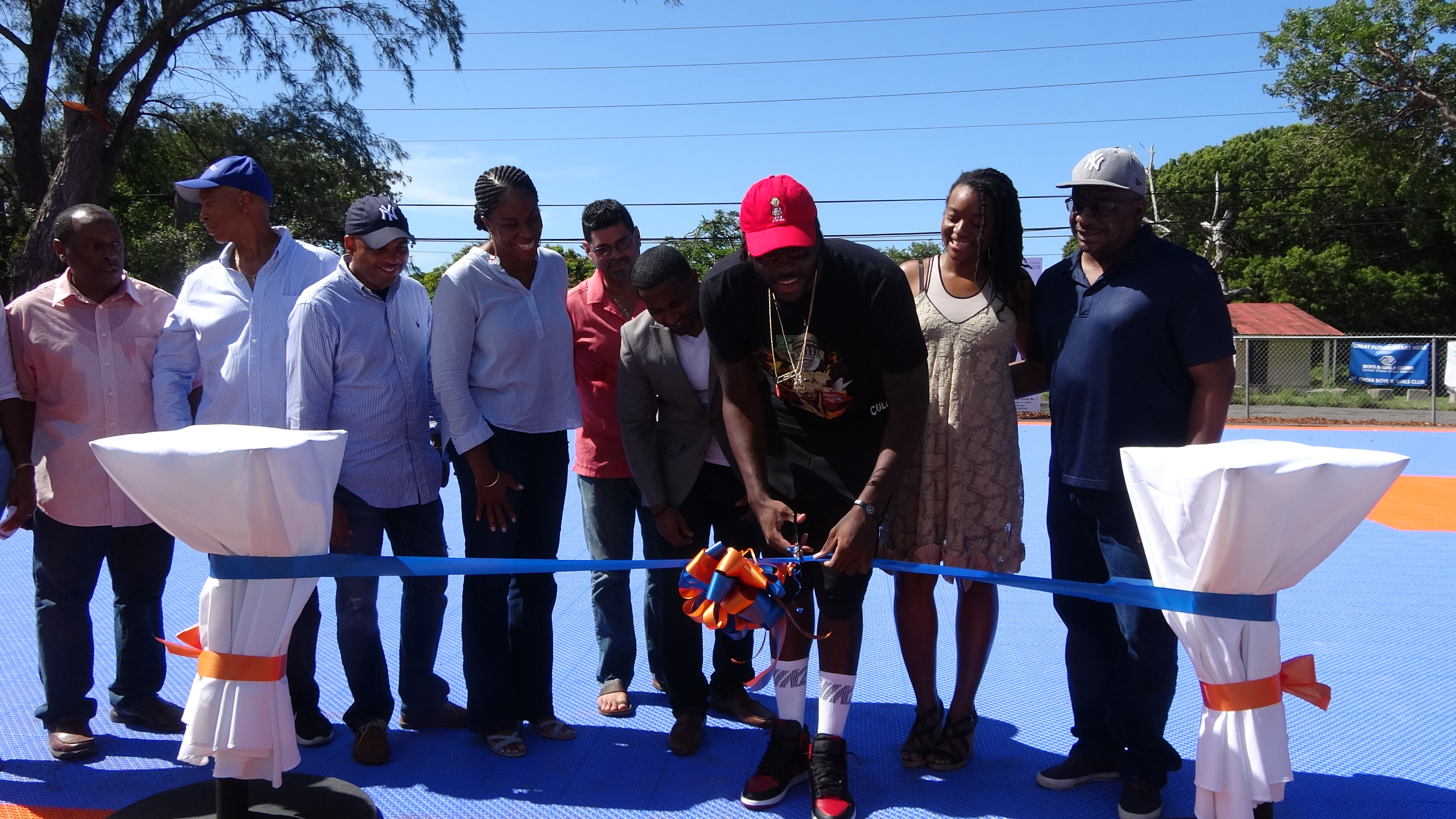Watch: First Rakeem Christmas-Sponsored Basketball Court Is Dedicated