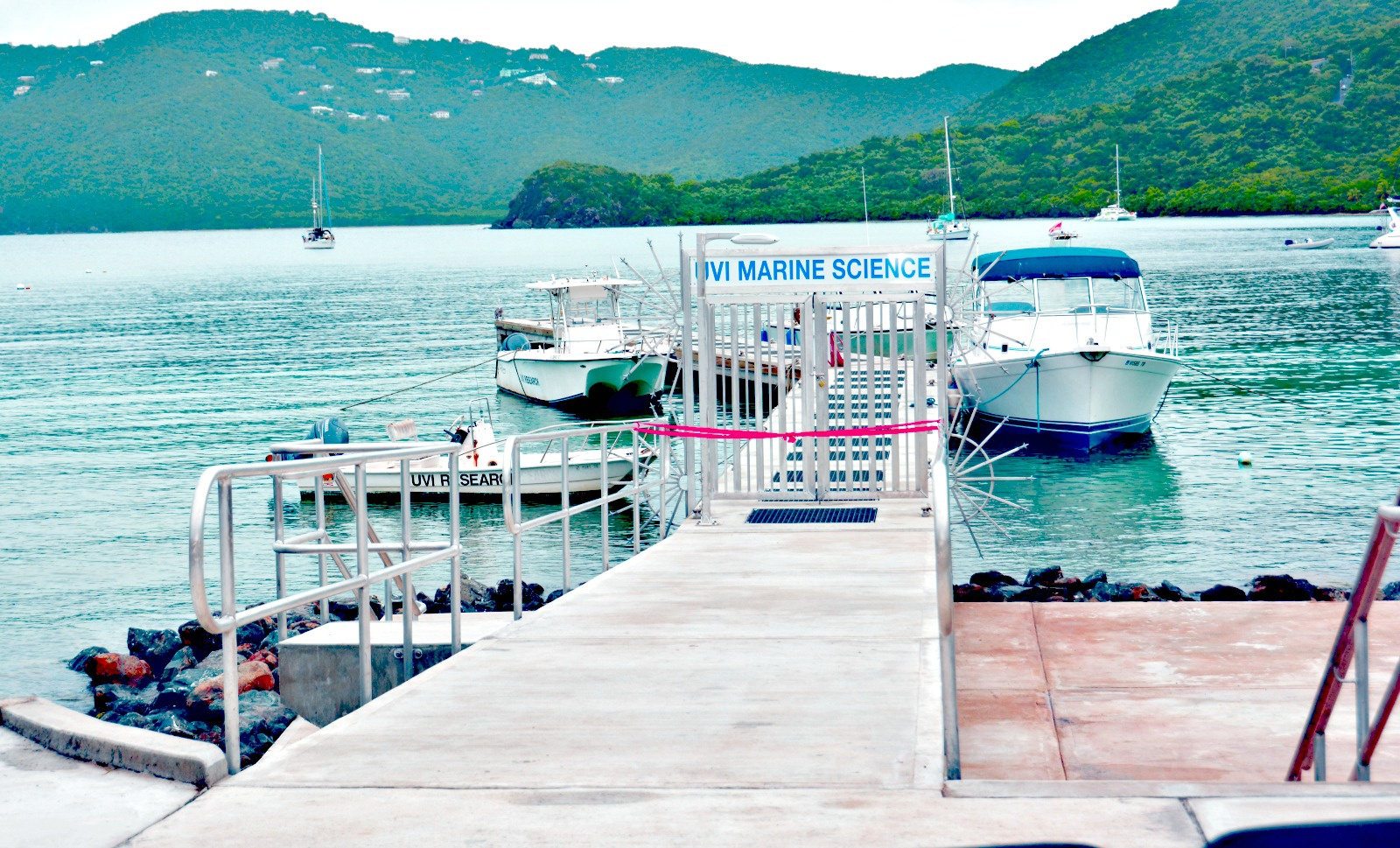 UVI Unveils New Dock At Center For Marine Science