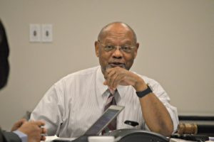 O.M.B. Director and Chairman of the Territorial Hospital Board Nellon Bowry. (Credit: Ernice Gilbert, VIC)