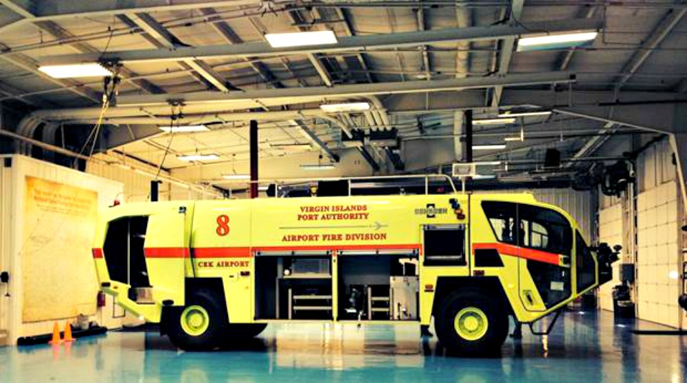 Cyril E. King Airport Receives $923,421 State-Of-The-Art Fire Truck