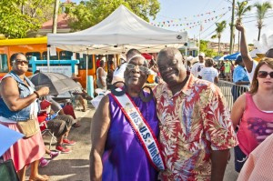 Gubernatorial candidate Kenneth Mapp with former Miss USVI