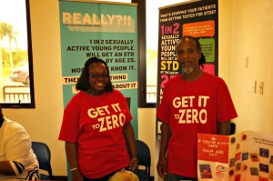 Representatives of DOH's Communicable Disease Division. From left, Natasha Orr and Adrian Edwards