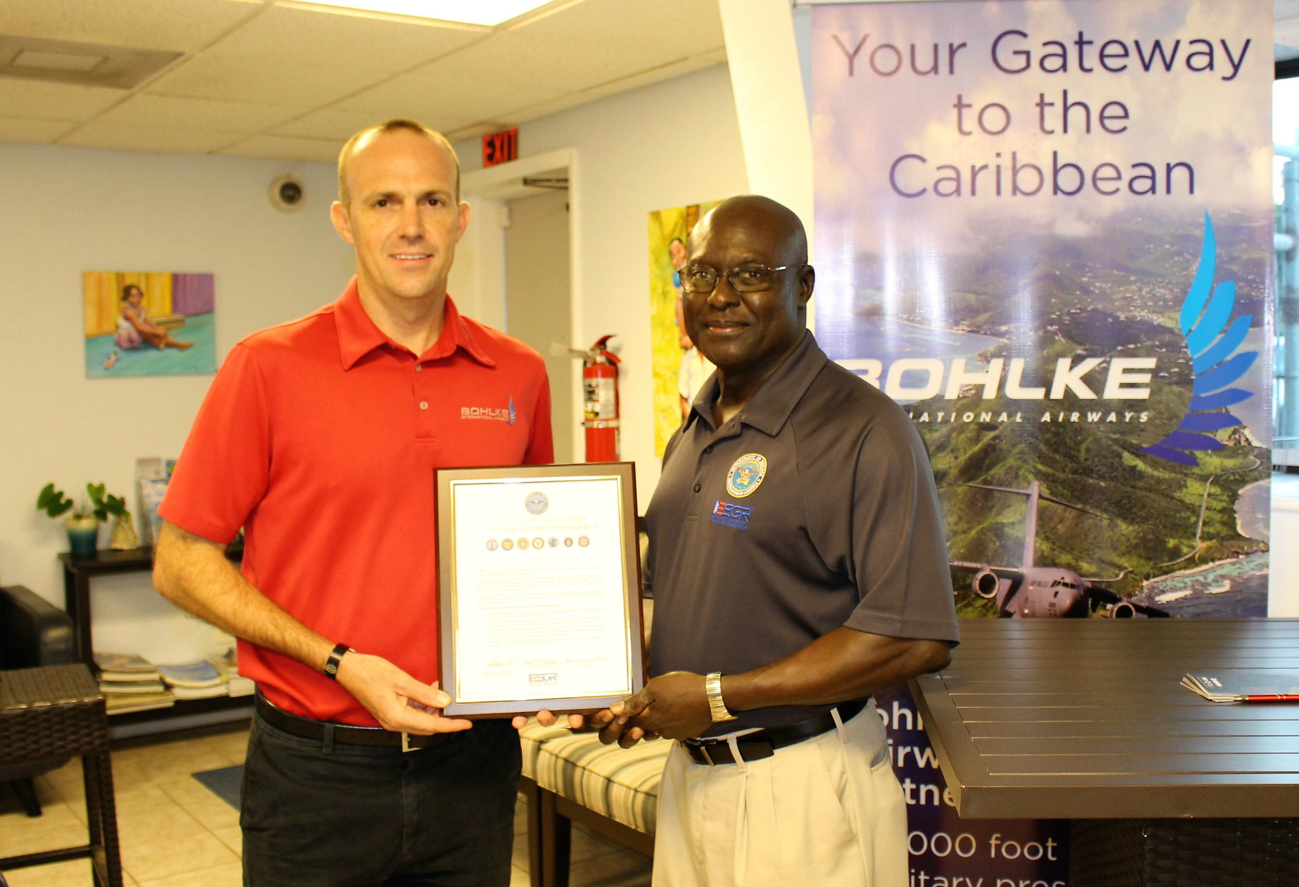 Bohlke International Airways Signs Statement Of Support For U.S. National Guard And Reserve