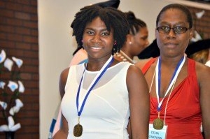 From  left: Sabrina Jones, a St. Croix Central High School graduate, now a freshman at UVI.