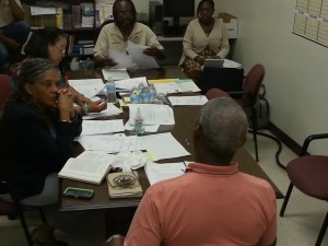Members of the St. Croix Board of Elections at a Wednesday, Dec. 3 meeting.