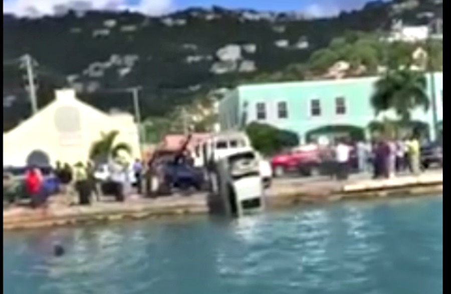 Man Drives Car Into Sea; Survives Accident