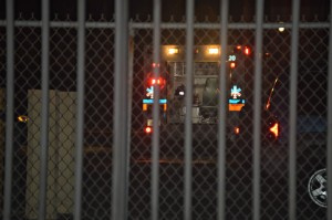 An ambulance inside the Good Hope gated community.