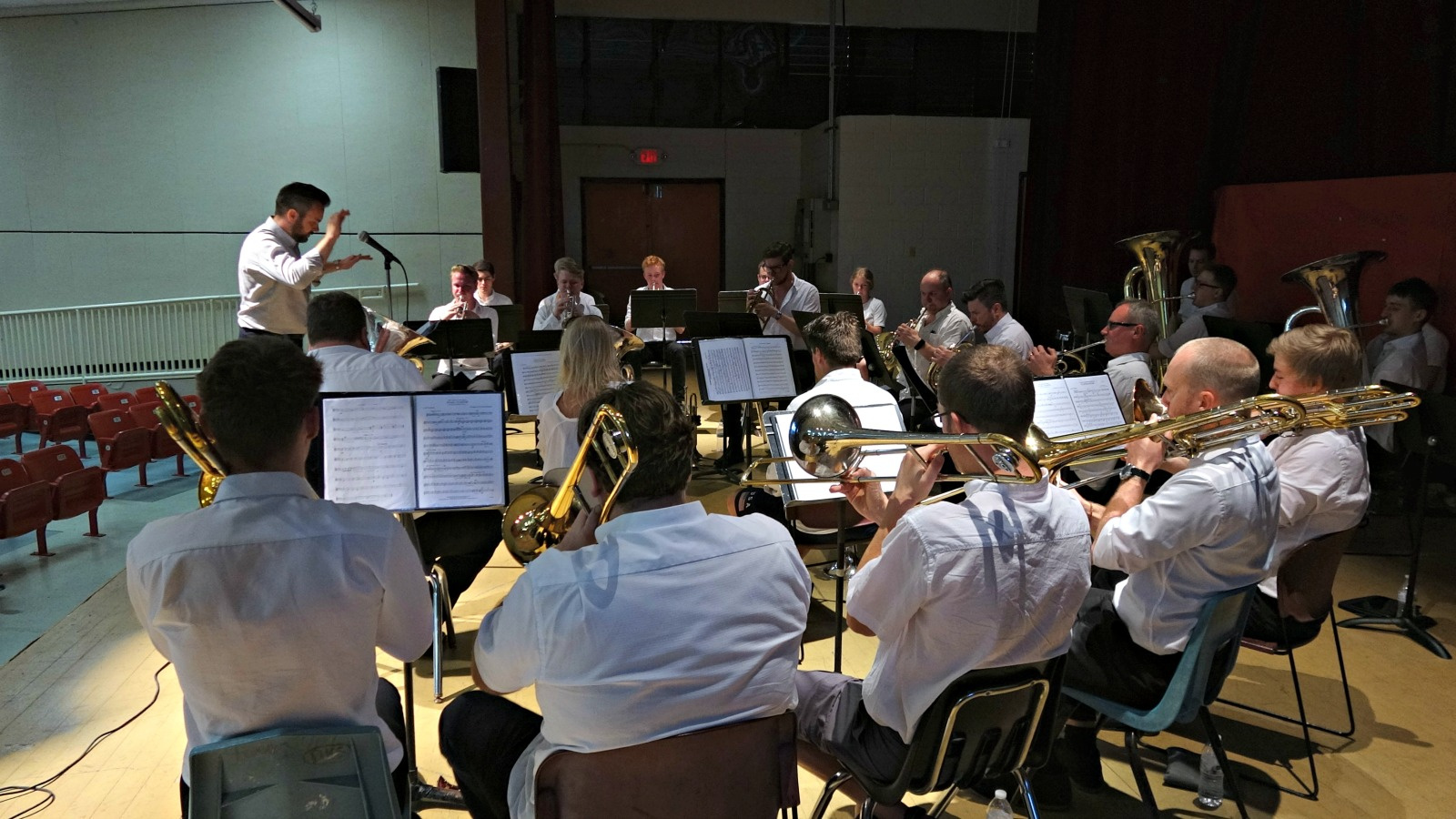 Watch: Danish Brass Ensemble Serenades John H. Woodson Students