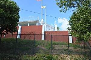 Shot of Catherineberg from the main road driving south