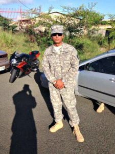 V.I. National Guard Soldier Deron Van Lange
