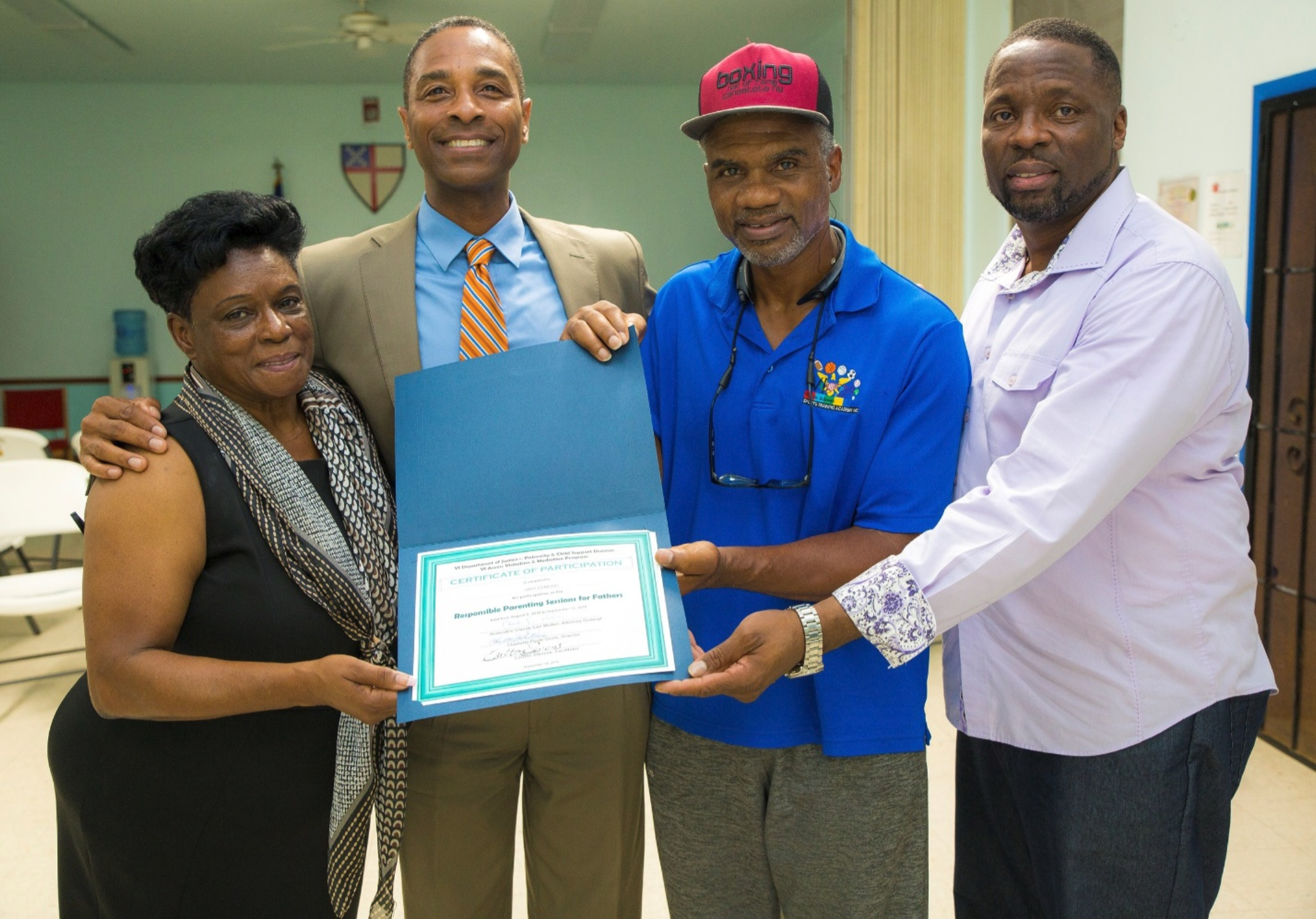 Legendary VI Boxer, Julian Jackson, Motivates Dads During D.O.J.-Sponsored Fatherhood Event