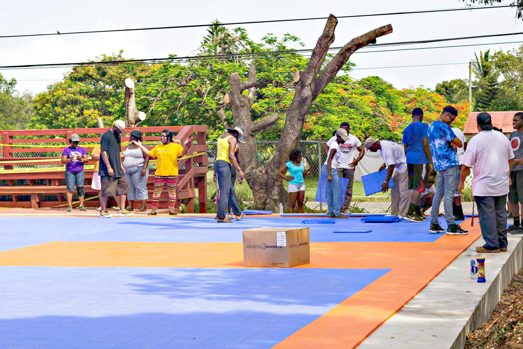 Rakeem Christmas Spends Over $65,000 Of His Own Money To Repair First Of About 20 Basketball Courts In Territory-Wide Effort