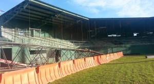 Paul E. Joseph Stadium construction, now halted by Governor Kenneth Mapp