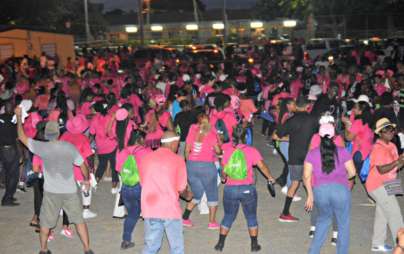 Watch: St. Croix Residents Do The Electric Slide At Canegata Ballpark In Fight Against Cancer