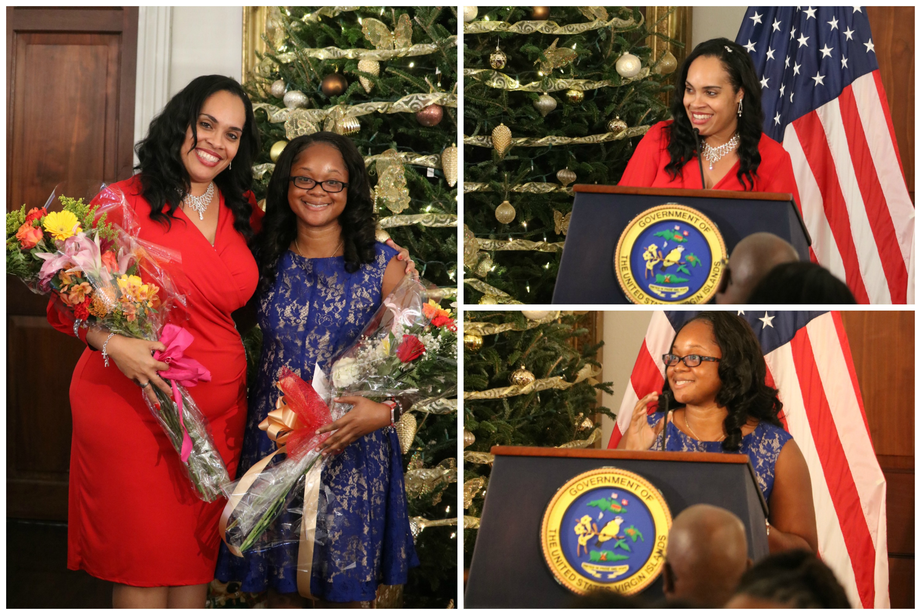 USVI's 2019 State Teacher Kerra Samuel And STT-STJ District Teacher of the Year Shernore Prince Honored At Gov't House