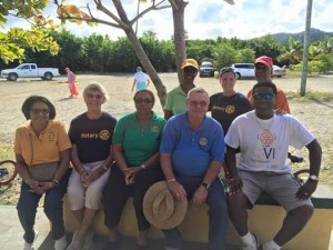 Rotary Mid-Isle members at recent Kids Duathlon at Altoona Lagoon