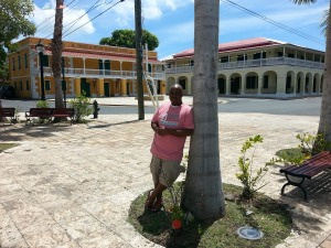 St. Croix artist and Frederiksted Mural Project artistic director, Lucien Downes.