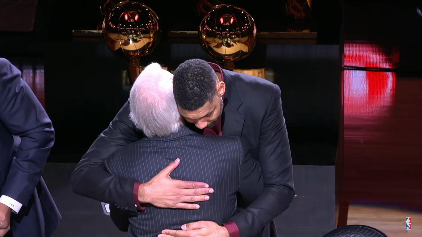 Watch: Teammates, Coach Popovich Heap Praise On Tim Duncan At Emotional Retirement Ceremony