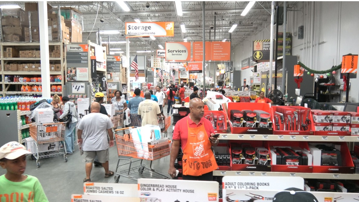 Watch: Black Friday Shoppers Up Early For Deals At Home Depot In St. Croix
