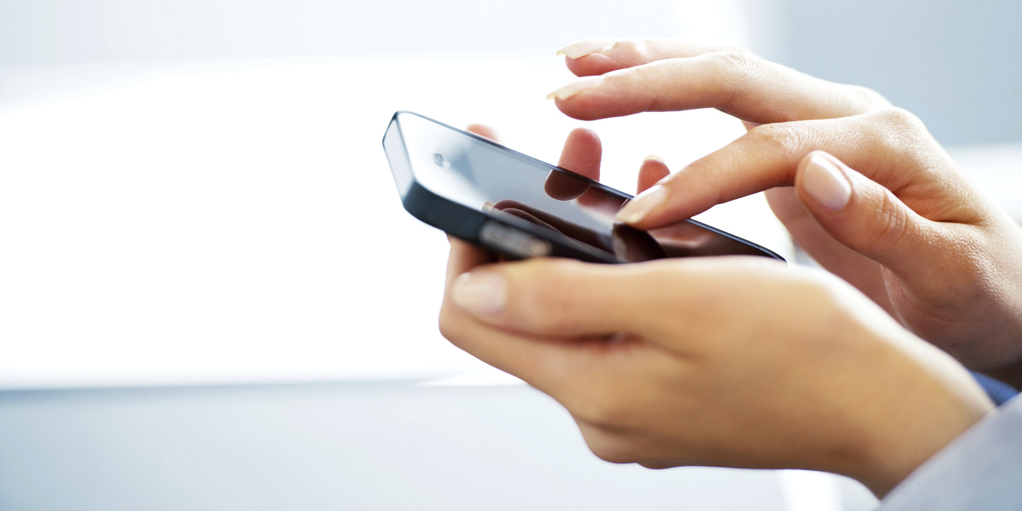 Businesswoman with smart phone