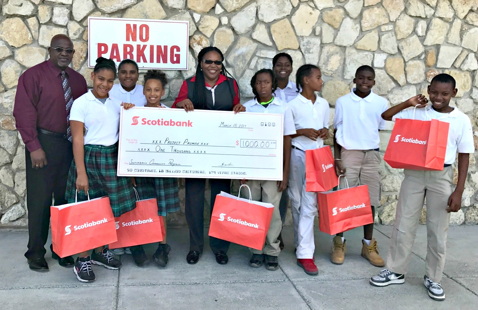 Scotia Bank Makes Donation To Project Promise