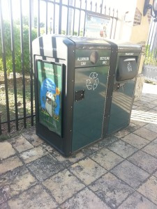waste management trash bins