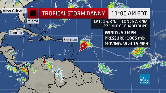 Tropical Storm Watch Issued For USVI As Danny Maintains Its Intensity, Public Urged To Make Final Preparations