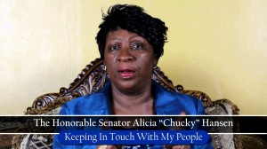 Embattled Senator Alicia 'Chucky' Hansen