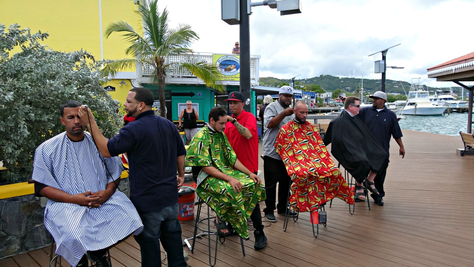 Watch: Karibbean Kuts Take Free Haircuts Initiative To Christiansted Boardwalk, Marveling Tourists