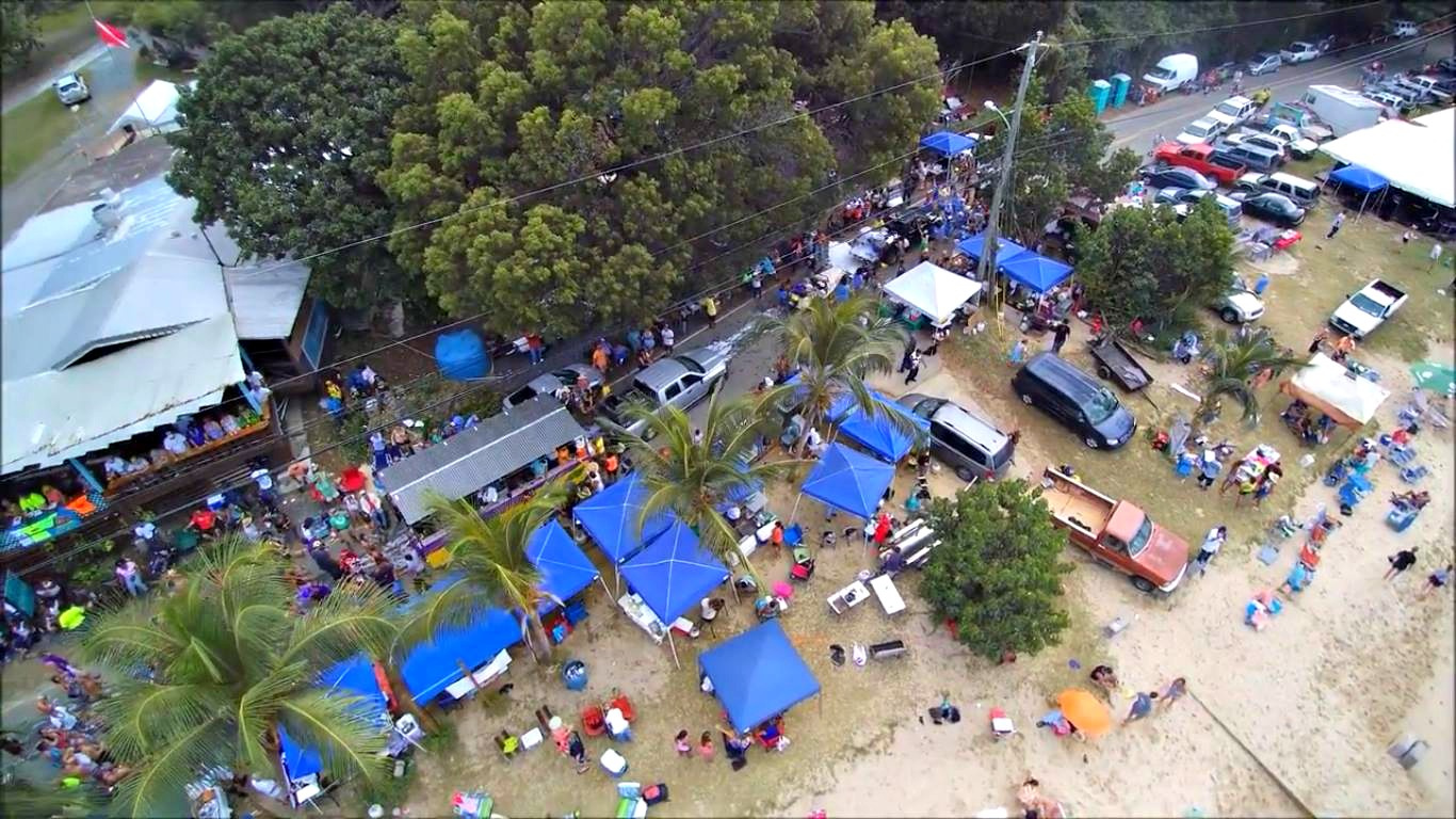 Video: An Aerial View of Last Weekend's Mardi Croix Event In Cane Bay