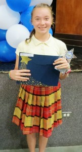 Pearl B. Larsen Elementary 5th grader, Grace Porter.
