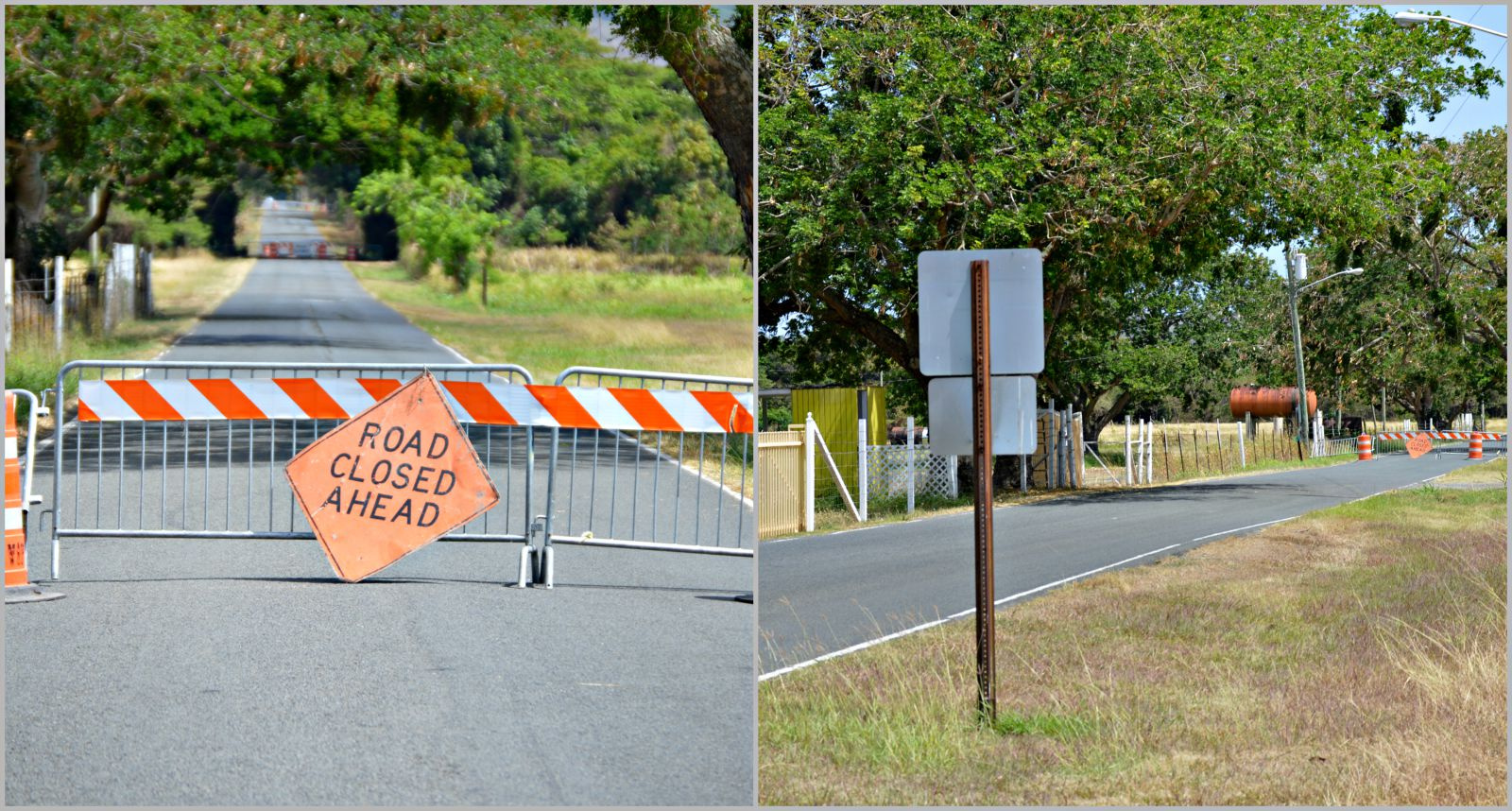 Road Leading Into Upper Love East Of Dept. of Agriculture Closed Until Further Notice