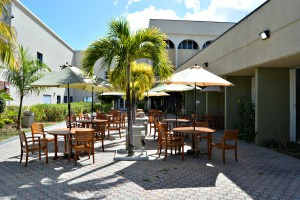 An empty JFL courtyard. Picture taken Sat. Jan. 21
