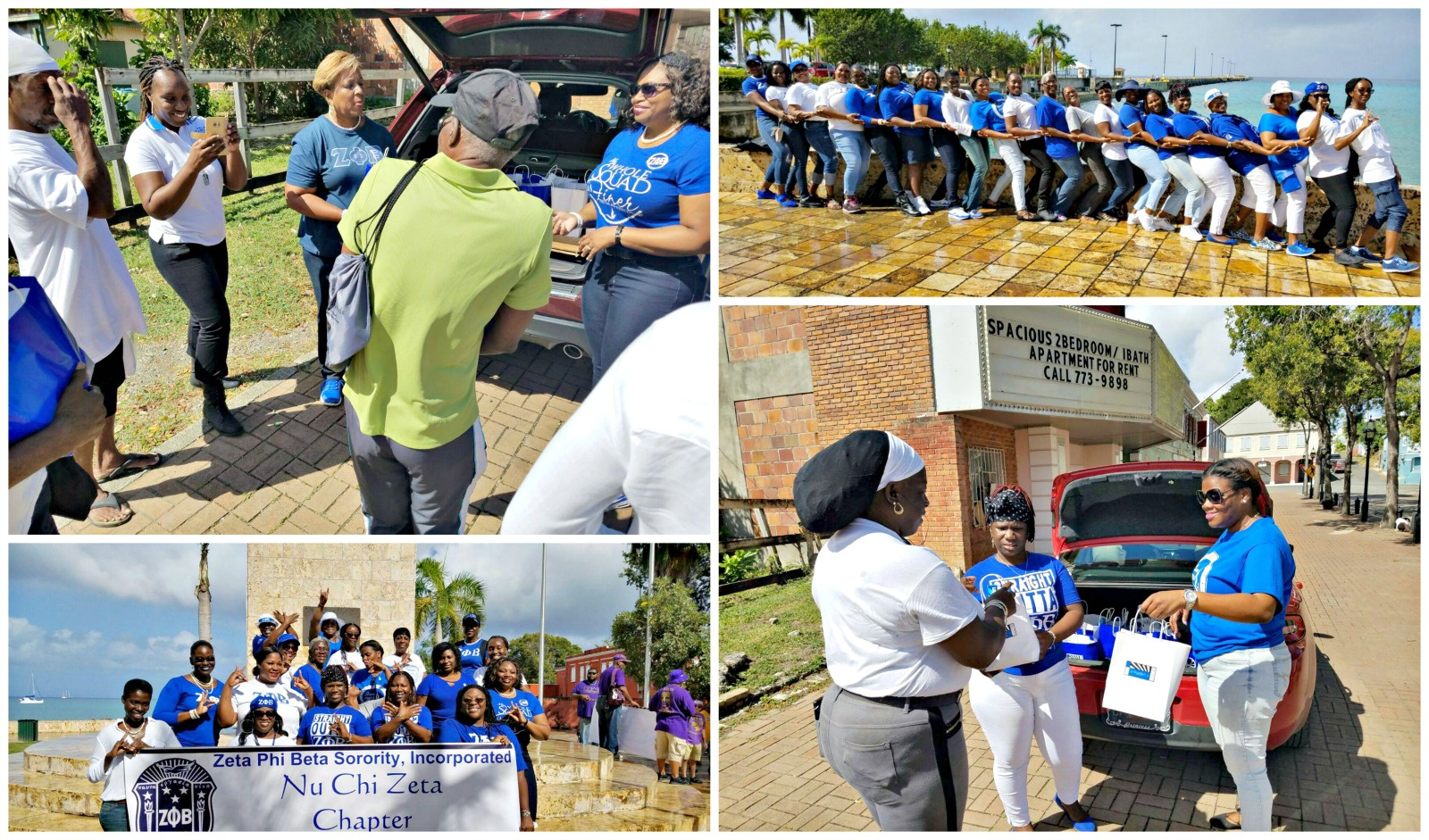 Zeta Phi Beta Sorority Distributes 'Blessing Bags' To Homeless Of Christiansted