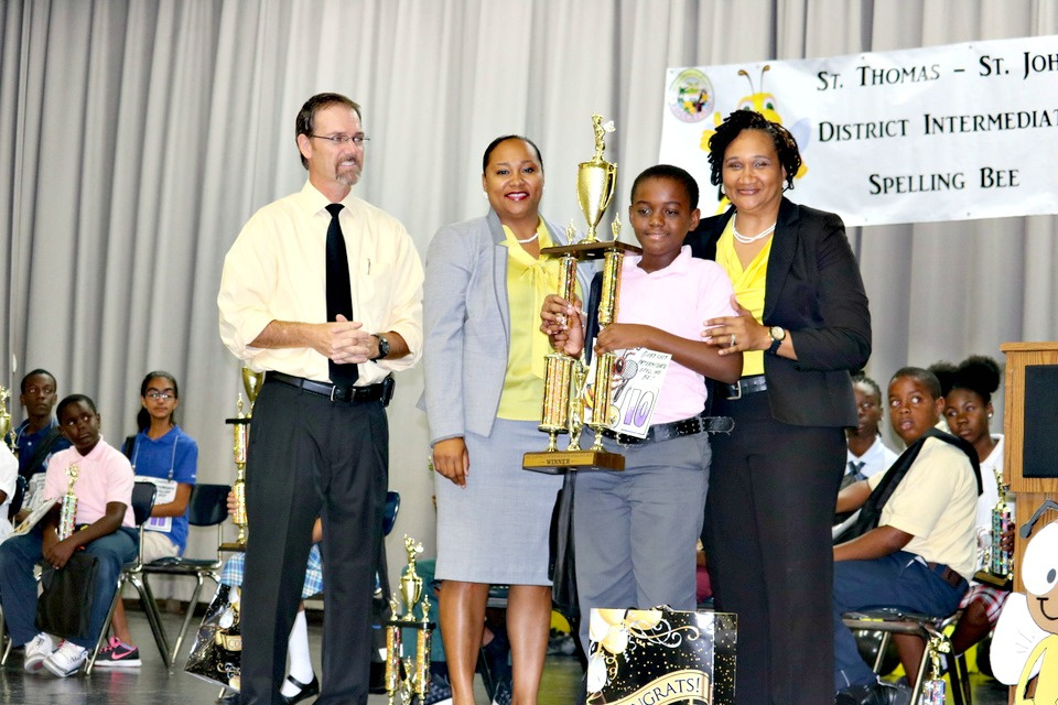 Gladys Abraham 6th Grader Joshua Morgan Wins STTJ District Spelling Bee